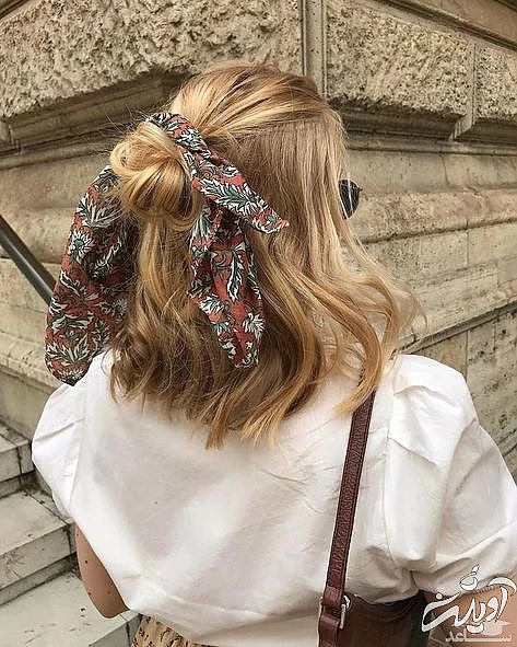 مدل مو با باندانا